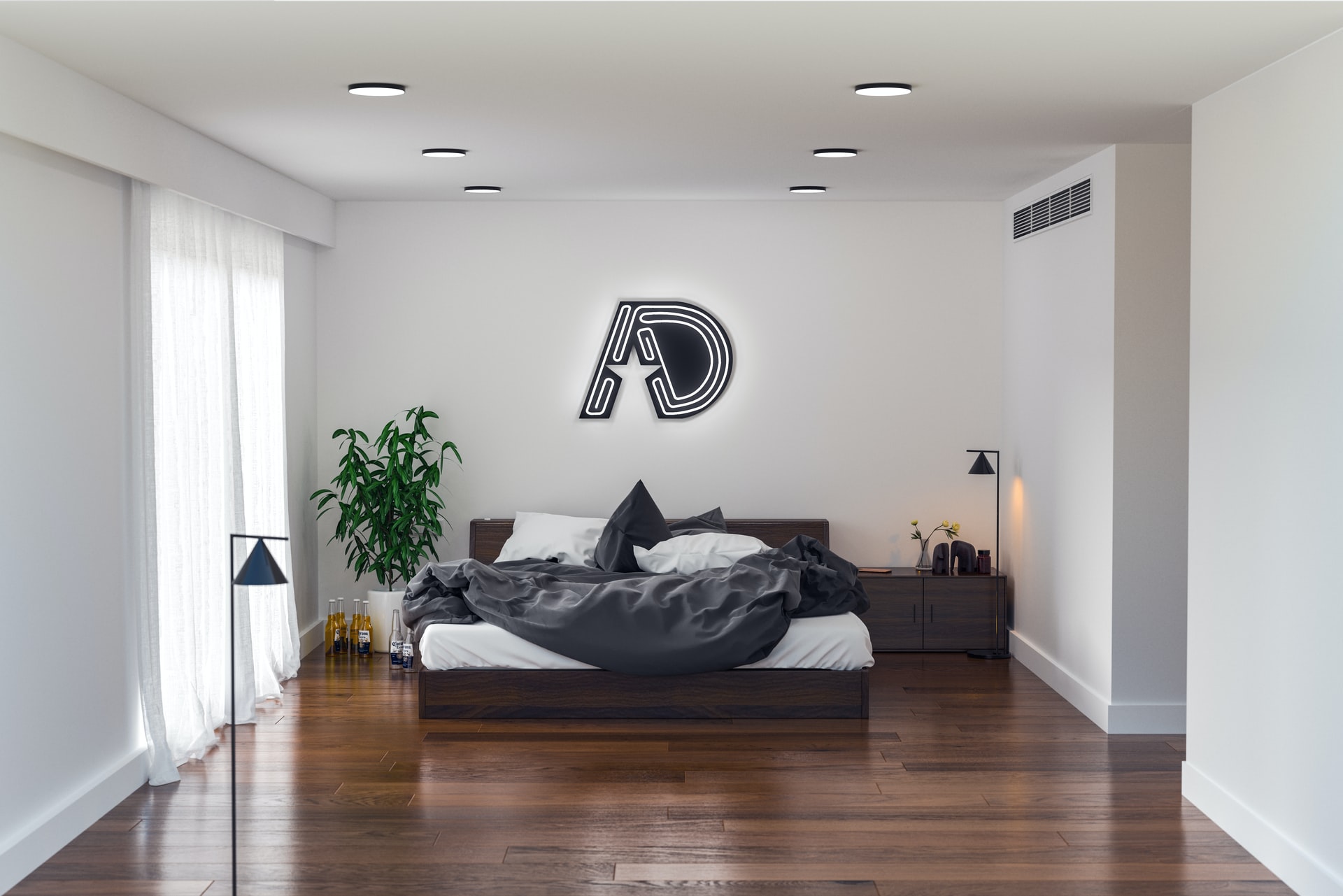 ways to cut costs on flooring picture of a bedroom with laminate flooring