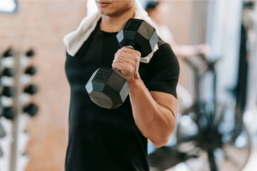 man at gym