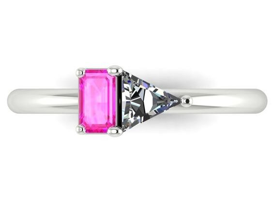 beautiful pink engagement ring